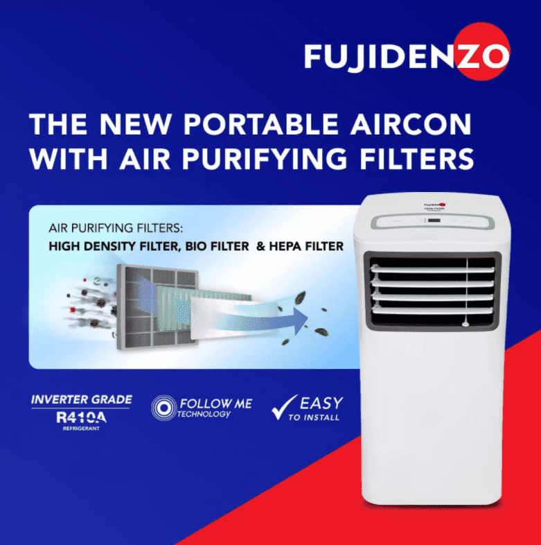 fujidenzo 1hp portable aircon